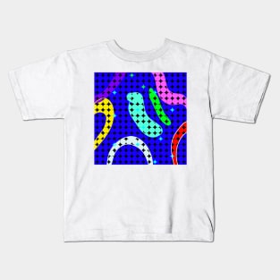 blue yellow orange abstract texture Kids T-Shirt